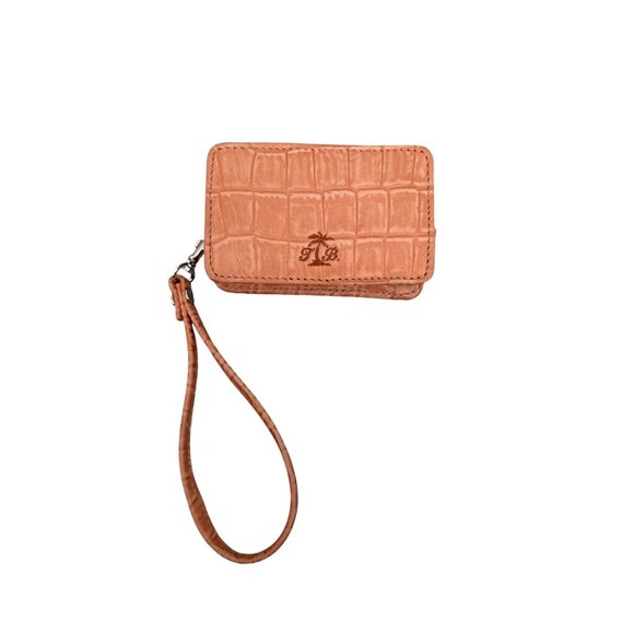 TOMMY BAHAMA Peach Leather Wristlet Wallet - Picture 9 of 9